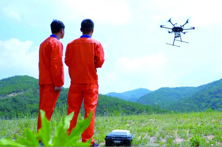 乃东无人机倾斜摄影巡检拍摄